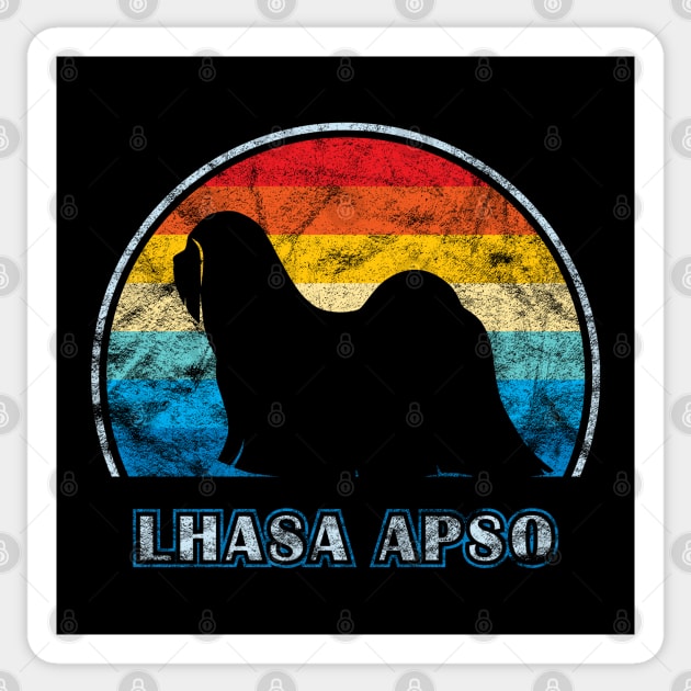 Lhasa Apso Vintage Design Dog Sticker by millersye